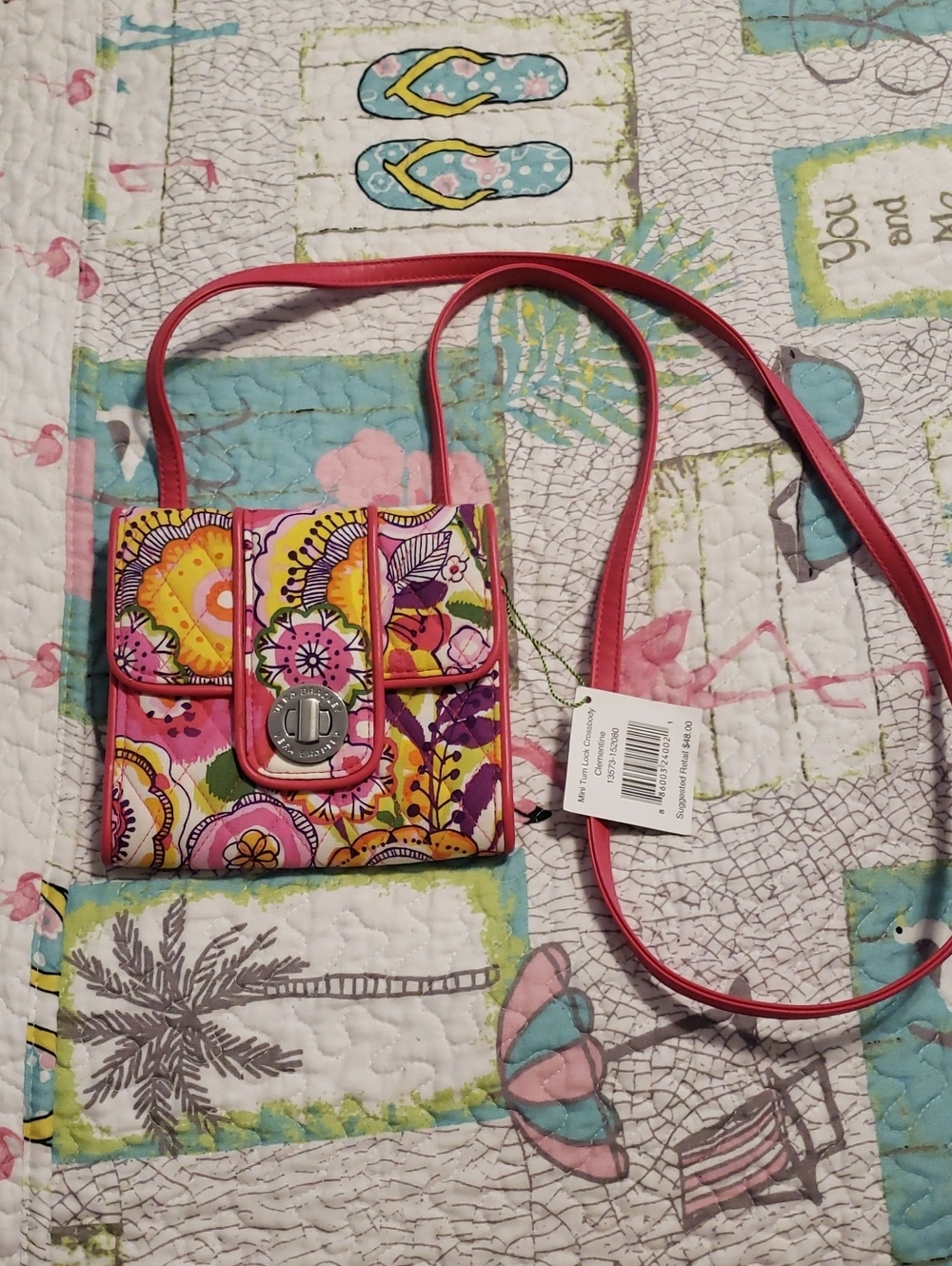 Vera Bradley Mini Turn Lock Cross Body